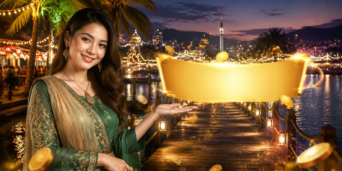 Suasana hiburan kasino mewah semasa Hari Raya di Malaysia