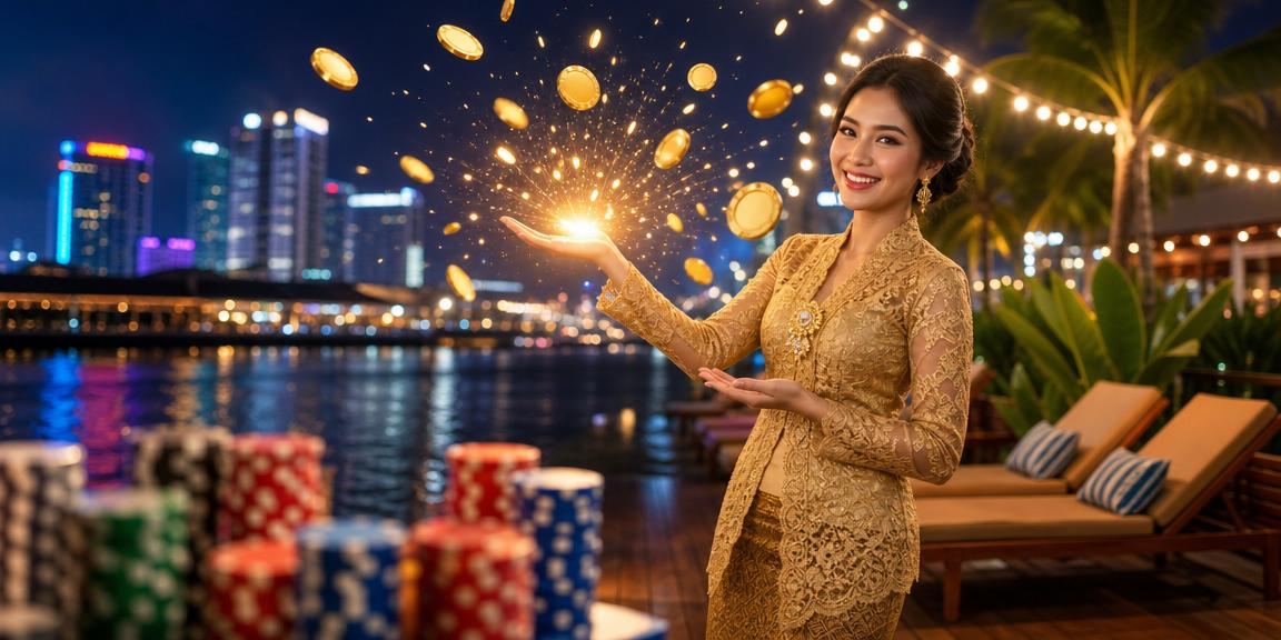 Pemain wanita berkebaya bermain slot dalam talian di Petaling Jaya Malaysia
