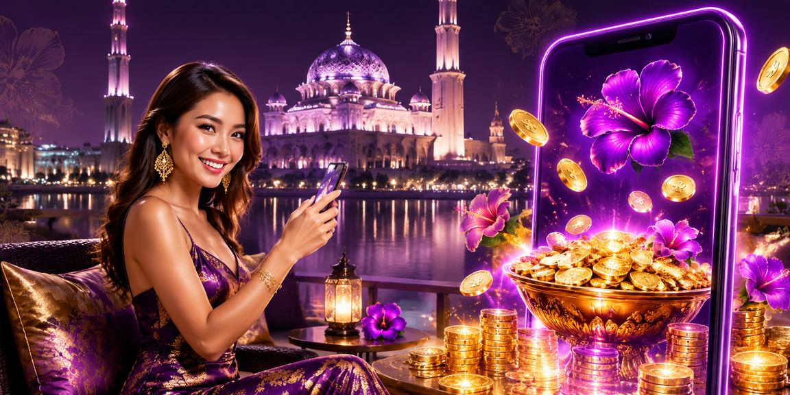 Pengguna mengakses kasino dalam talian dari telefon bimbit di Putrajaya Malaysia